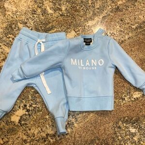 Milano Kids Matching Set in Light Blue